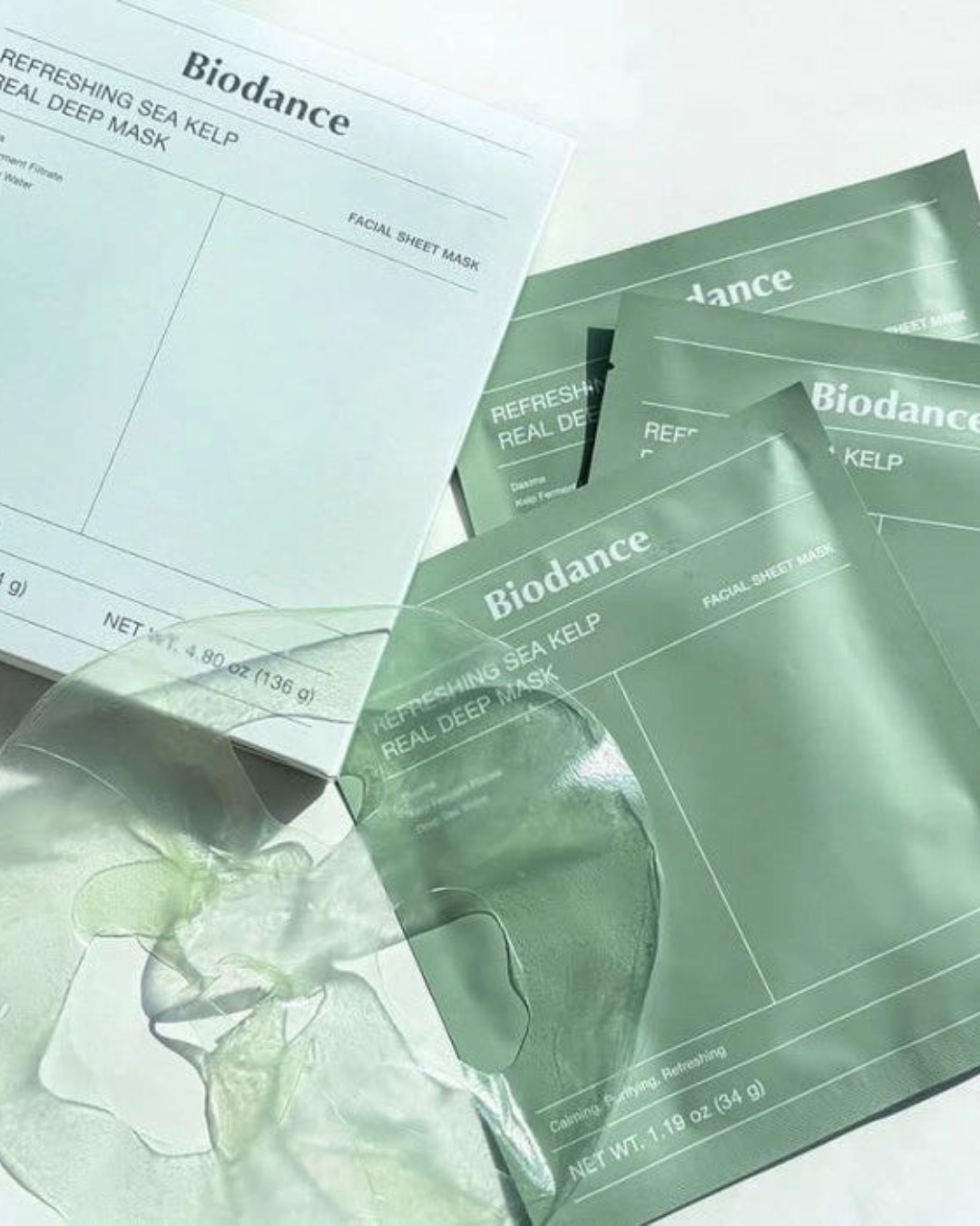 ماسک ورقهای بایودنس سبز